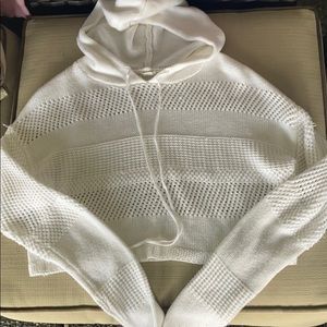 GARAGE hooded sweater, cropped